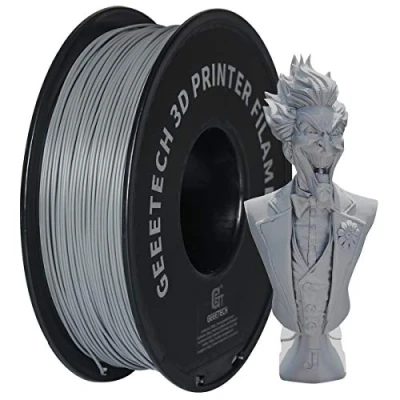 Afbeelding van GEEETECH Filament PLA 1.75mm voor 3D Printer 1kg Spoel, Grijs