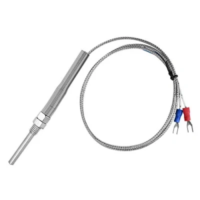 Afbeelding van Temperatuurregelaar, Keenso thermokoppelsensor type K schroefdraad M8 draad voor temperatuursensor thermokoppelsonde (1 m)