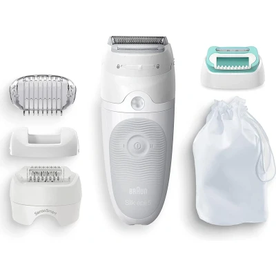 Afbeelding van Braun Silk épil 5 625 Epilator 3 in 1 Inclusief 2 Extra&#039;s &amp; Scheerkop Voor Zachte Ontharing Wit/Paars