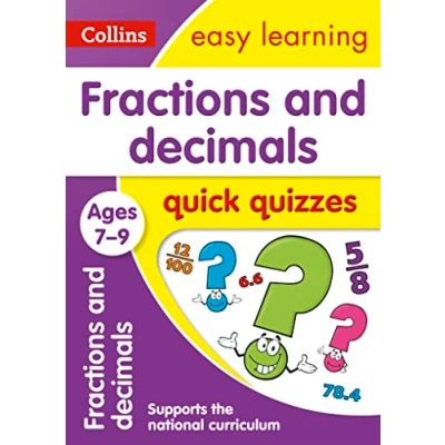 Afbeelding van Fractions &amp; Decimals Quick Quizzes: Ages 7 9: Ideal for Home Learning