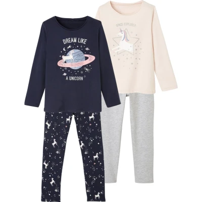 Afbeelding van Vertbaudet Set van 2 eenhoornpyjama&#039;s