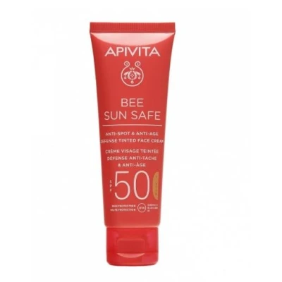 Afbeelding van Apivita Anti Spot &amp; Age Defense Tinted Cream SPF50