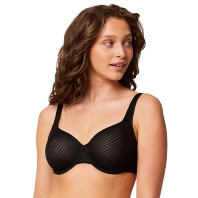 Afbeelding van Triumph dames Harmony bh van mesh met beugel in de kleur Zwart, maat: F90