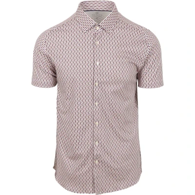 Afbeelding van Desoto Short Sleeve Jersey Overhemd Print Multicolor Maat S Heren Overhemden Casual