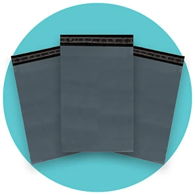 Afbeelding van triplast 9 x 12 inch kunststof enveloppentas bag grijs (100 stuks)