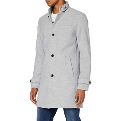 Afbeelding van Jack &amp; Jones Herenmantel, lichtgrijs gem., L