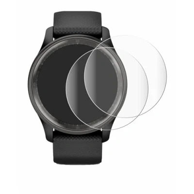 Afbeelding van BROTECT Full Cover Screen Protector voor Garmin Vivomove Trend (2 Stuks) Schermbeschermer, 3D Curved