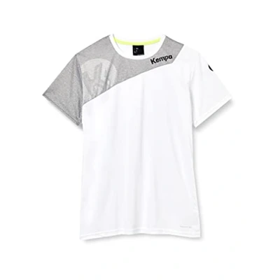Afbeelding van Kempa Core 2.0 Shirt Dames Wit Donker Grijs Melange Maat 2XL