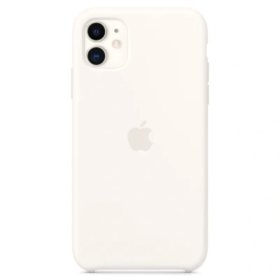 Afbeelding van Apple origineel silicone case iPhone 11 white MWVX2ZM/A