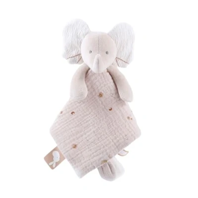 Afbeelding van NOUKIE&#039;S Knuffel voor kinderen Fluweelzacht knuffeldier Bali de olifant Multifunctioneel Hazelnoot 1 stuk