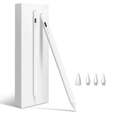 Afbeelding van Cisteen Styluspen voor iPad met sneller opladen, kantelsensor compatibel Apple (2018 2024) Pro 11/13 M4, Air M2, 11/12,9 inch, 10/9/8/7/6th, 5/4/3e,
