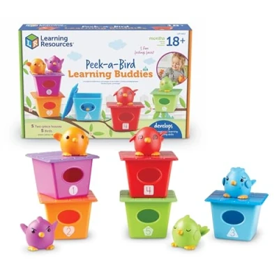 Afbeelding van Learning Resources LER6812 Kijkje een Vogel Leren Vrienden Educatief Speelgoed 15 Stuk Set,multi kleuren