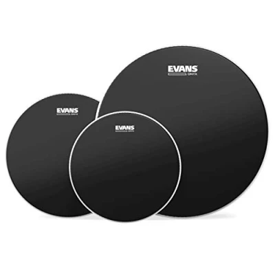 Afbeelding van Evans velSet Onyx, zwart, Fusion, ETP ONX2 F Drumvellen set