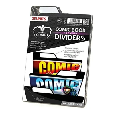 Afbeelding van Ultimate Guard Premium Comic Book Dividers (Pack van 25, zwart)