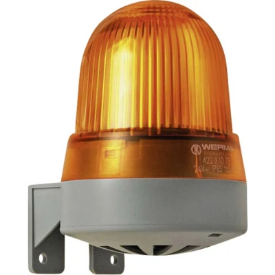 Afbeelding van Werma Signaltechnik Combi signaalgever 423.310.75 Geel Flitslicht 24 V/AC, V/DC 92 dB