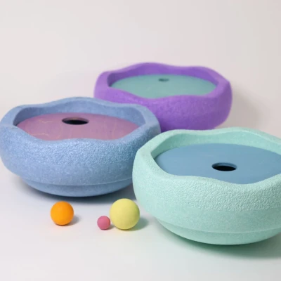 Afbeelding van Grimm&#039;s x stapelstein rolling discs cool pastel 3st