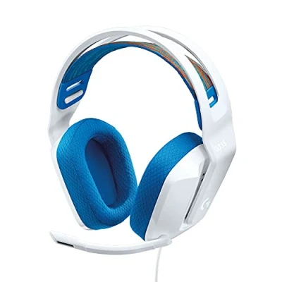 Afbeelding van Logitech G335 Bedrade Gamingheadset, Flip to Mute Microfoon, 3,5 mm Audio Aansluiting, Traagschuim Oorkussens, Lichtgewicht, Compatible met PC, PlayStation, Xbox, Nintendo Switch Wit