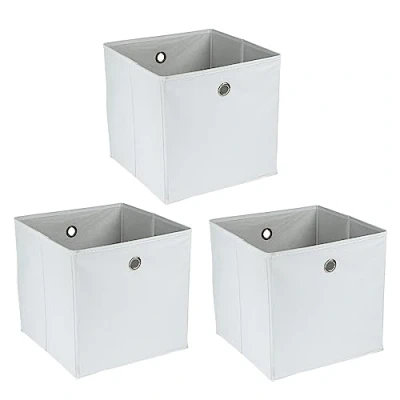 Afbeelding van Ideen mit Herz Opbergdozen, opvouwbaar, 30 x cm, 3 stuks (wit)