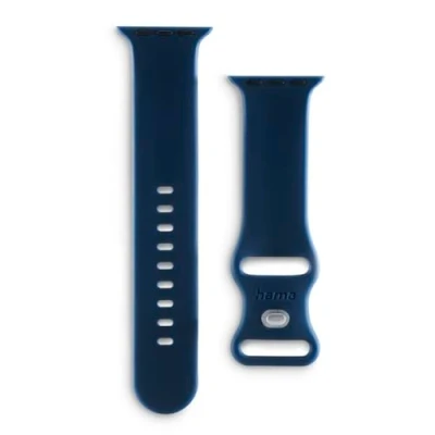 Afbeelding van Hama Fantastic Feel Horlogeband 38 mm, 40 41 mm Blauw Watch Series 9, 8, SE, 7, 6, 5,
