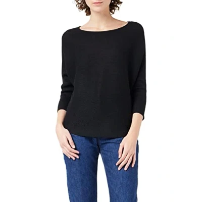 Afbeelding van VERO MODA Dames VMNORA 3/4 Boatneck Blouse NOOS 10210570, zwart (zwart), L