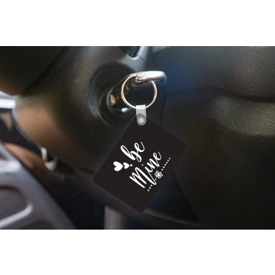 Afbeelding van Sleutelhanger Quotes Spreuken Be mine Uitdeelcadeautjes Plastic