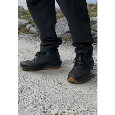 Afbeelding van Salomon Elixir TOUR MID WP Outdoorschoenen, Heren, Maat: 40 2/3, Phantom/black/asphalt Textiel/ synthetisch