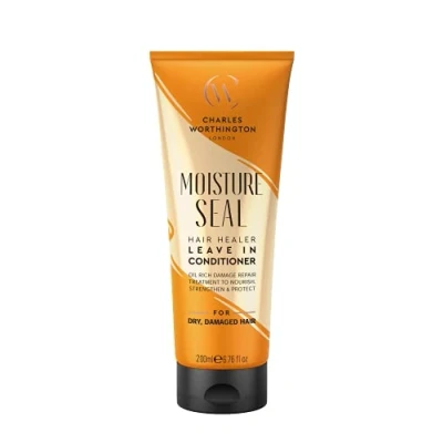 Afbeelding van Charles Worthington Moisture Seal Hair Healer Leave In Conditioner, droog en kroeshaar, geen spoelbehandeling voor gladder haar, 200 ml