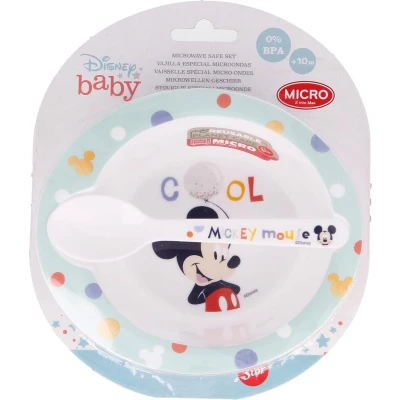 Afbeelding van Ontbijtset Mickey Mouse (Kom en Lepel)
