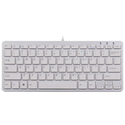 Afbeelding van R GO Tools Compact Toetsenbord USB QWERTY, Engels Wit Ergonomisch