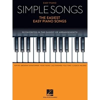 Afbeelding van Simple songs tthe easiest easy piano 50 favorite in the arrangements !