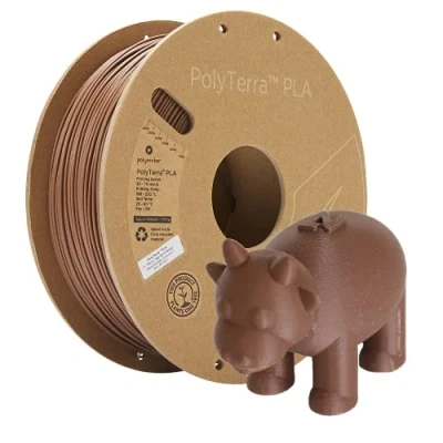 Afbeelding van Polymaker 70907 PolyTerra Filament PLA kunststof Gering kunststofgehalte 1.75 mm 1000 g Aarde (mat) 1 stuk(s)