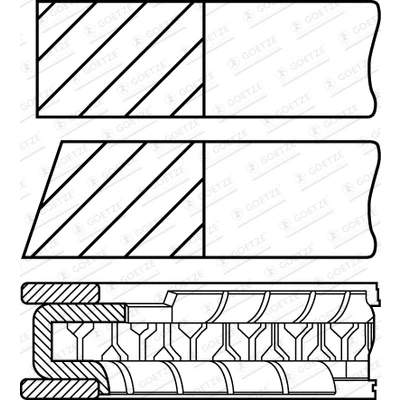 Afbeelding van Goetze Engine Zuigerveren 08 430600 00