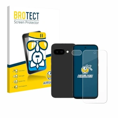 Afbeelding van BROTECT Screenprotector voor Google Pixel 9a (Voor+Camera) Folie Beschermfolie Beschermglas transparant