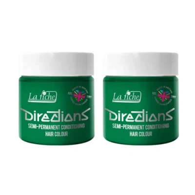 Afbeelding van La Riche Directions Semipermanente haarverf, 100 ml, blik van 2 stuks, Apple Green