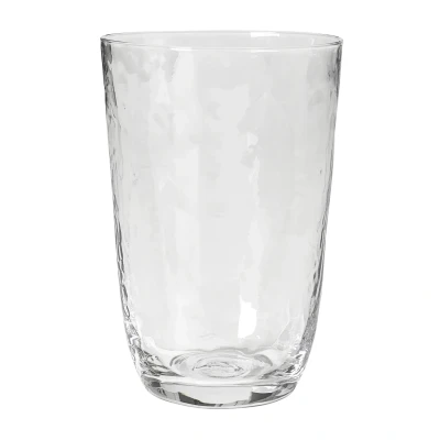 Afbeelding van Broste Copenhagen Hammered drinkglas 50 cl Helder