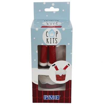 Afbeelding van PME Cupcake Kit Kerstman 6st.