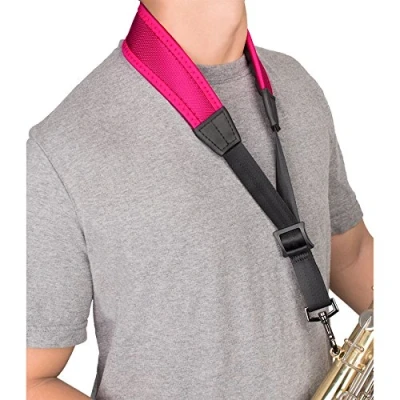 Afbeelding van Protec NLS310MHP 22&quot; Less Stress Verstelbare Saxofoon Neck Strap Hot Pink