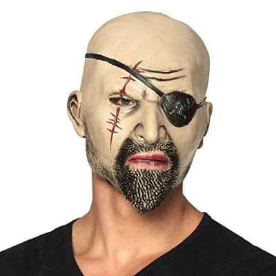 Afbeelding van Boland Latex hoofdmasker Piraat Volwassenen Halloween en Horror