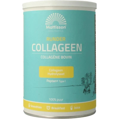 Afbeelding van Mattisson HealthStyle Runder Collageen Poeder Peptan 300GR