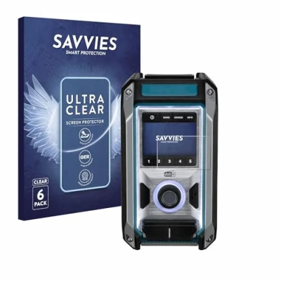 Afbeelding van Savvies (6 Stuks) Schermbeschermer voor Makita DMR115 Screen Protector Ultra Transparant