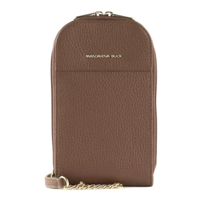Afbeelding van Mandarina Duck Mellow Leather, verticale houder voor dames, balsamisch, eenheidsmaat, Balsamic, Eén maat