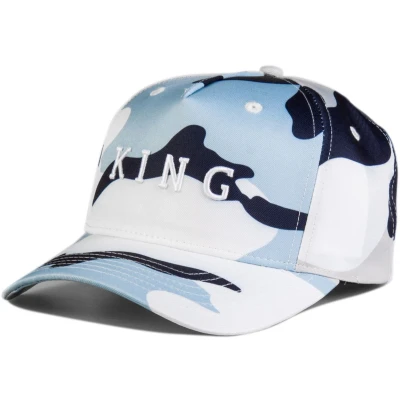 Afbeelding van KING Apparel Aldgate Curve Peak cap Sky Camo
