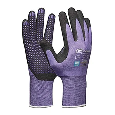Afbeelding van Gebol Werkhandschoenen met noppen voor dames l maat XS (maat 6) violet Multi Flex Lady 1 paar