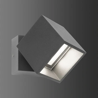 Afbeelding van LCD LED buitenwandspot 5002, bewegelijk, grafiet