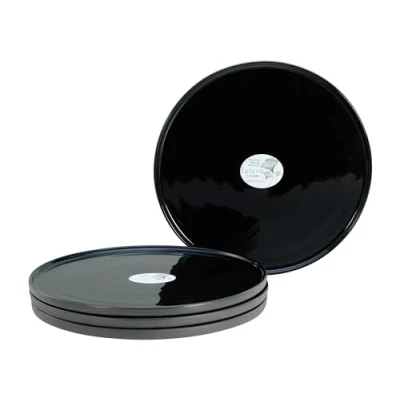 Afbeelding van CreaTable, 21662, serie Futuro, 4 delige serviesset, dinerbordenset van aardewerk, vaatwasser en magnetronbestendig, Made in Portugal