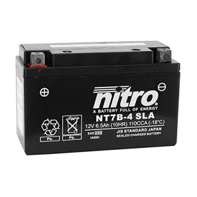 Afbeelding van NITRO YT7B 4 N batterijen, zwart (prijs incl. EUR 7,50 borg)