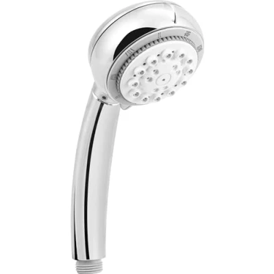 Afbeelding van Werkzeyt Handdouche &quot;Carballo&quot; 75 mm kopdiameter verchroomd 8 straalsoorten: normaal, ECO, Soft &amp; massagestraal, anti kalk waterbesparing, douchekop voor douche badkuip / SA330694