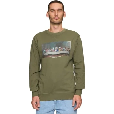 Afbeelding van Mister Tee CANT HANG WITH US Crewneck Sweater, Heren, Maat: XL, Olive
