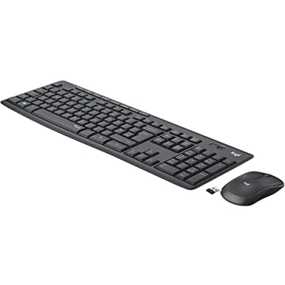 Afbeelding van Toetsenbord en draadloze muis Logitech 920 009798 Zwart QWERTY Spaans