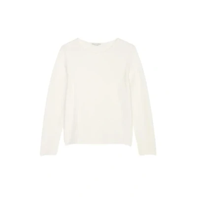 Afbeelding van Marc O&#039;Polo dames Fijngebreide pullover met boothals in de kleur Creme, maat: XL